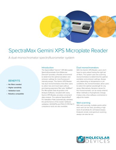 SpectraMax Gemini XPS Microplate Reader