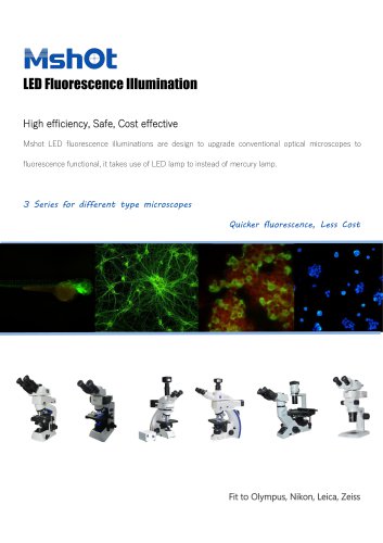 LED fluorescence microscope illuminator