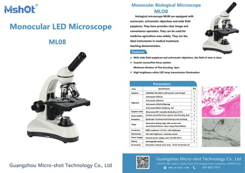 ML08 monocular Microscope