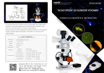 Stereo fluorescence microscope MZX81 MZX80 and fluorescent attachment for stereo microscope MZX-BG-LED