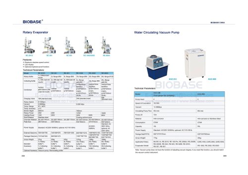 303-304 Rotary Evaporator & Water Circulating Vacuum Pump