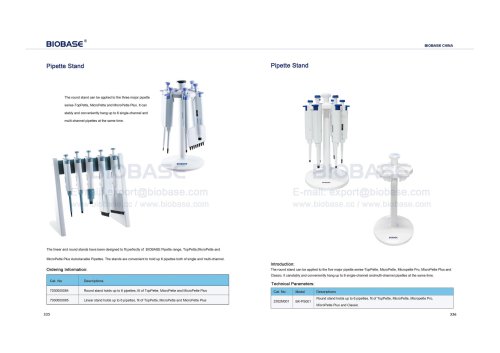 335-336 Pipette Stand & Pipette Stand
