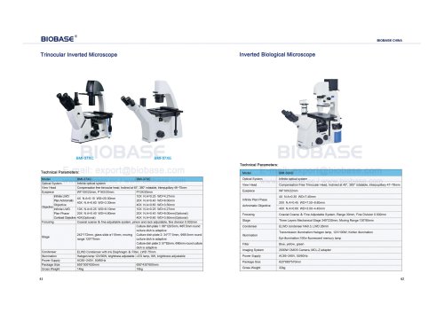 41-42 Trinocular Inverted Microscope&Inverted Biological Microscope