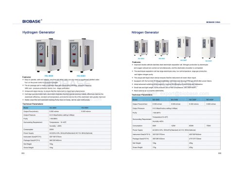 531-532 Hydrogen Generator & Nitrogen Generator