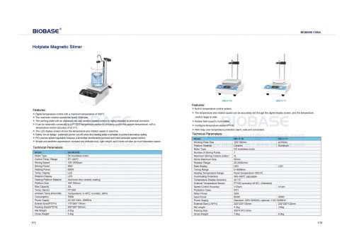 Hotplate Magnetic Stirrer BK－MS400