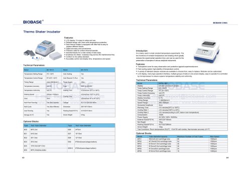 Thermo Shaker Incubator