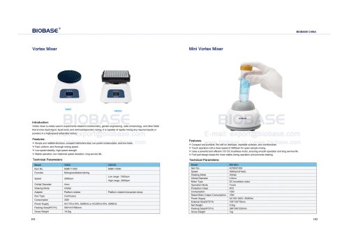 Vortex Mixer VM25D VM25 & Mini Vortex Mixer