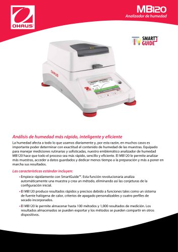 MB120 Analizador de humedad