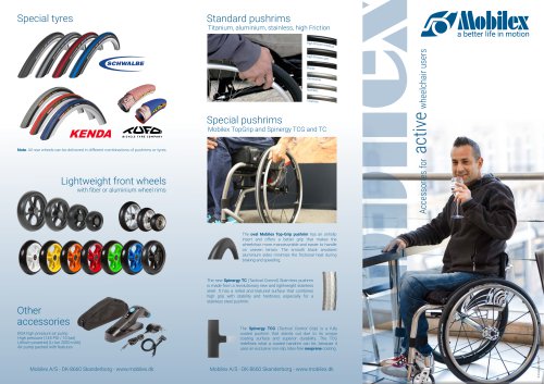 ACCESSORIES FOR ACTIVE WHEELCHAIR