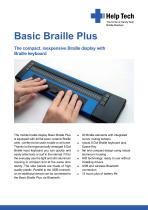 Basic Braille Plus - the compact, inexpensive Braille display with Braille keyboard