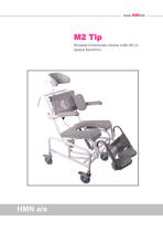 M2-EL-TIP. TILT-IN-SPACE SHOWER/COMMODE CHAIR