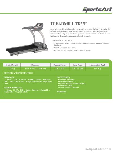 TREADMILL TR22F