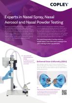 Nasal Product Testing Brochure