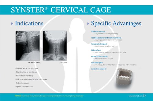 SYNSTER® CERVICAL CAGE