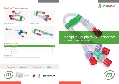 Peripheral IV Connectors