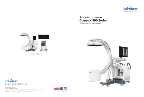 Mobile C-arm CompaX 500 with flat panel detector