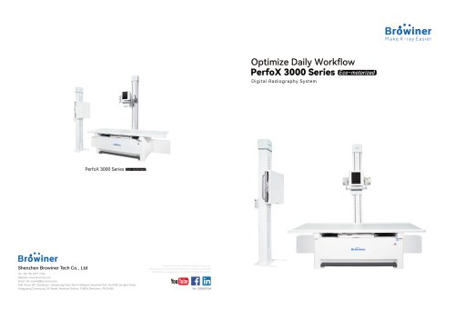 radiography system with table PerfoX 3000 Eco-motorized