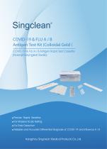 Singclean COVID-19 & FLU A+B Antigen Test Kit (Colloidal Gold) CF001,CF002