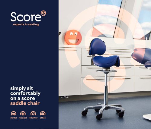 Score Saddle chair Product brochure