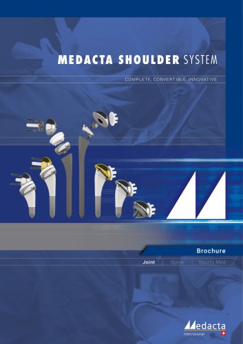 MEDACTA SHOULDER SYSTEM leaflet