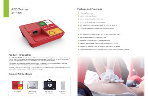 XFT-120N Portable AED Trainer For CPR Training