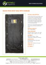 Black PEVA Body Bag with Handles