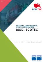 HOSPITAL WASTE INCINERATOR MOD. ECOTEC