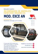 INCINERADOR DE DESECHOS ORGANICOS Y CARCASAS ANIMALES MOD. EXCE AN-1