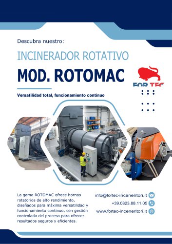 INCINERADOR ROTATIVO MOD. ROTOMAC