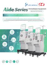 Hemodialysis machine with hemodiafiltration Aide series