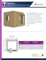 Data Sheet 120a Series Double-Wall Audiometric Booth