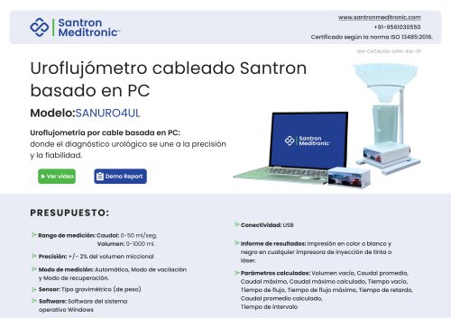 Santron Pc based Uroflowmeter