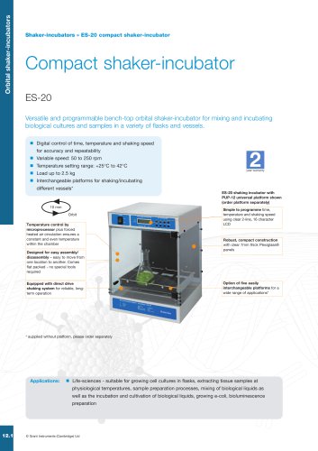 ES-20 Shaker-incubator