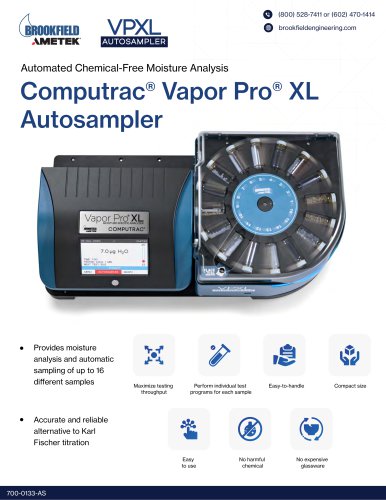 Computrac® Vapor Pro® XL Autosampler