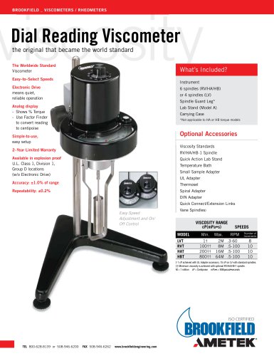 Dial Reading Viscometer