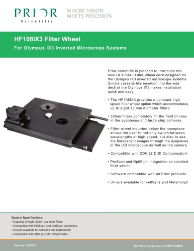 HF108IX3 Filter Wheel