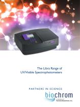 The Libra Range of UV/Visible Spectrophotometers